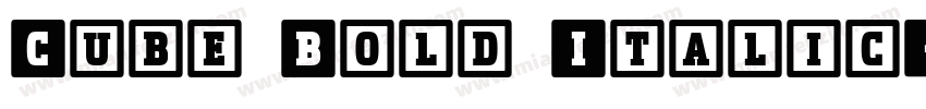 Cube Bold Italic字体转换
